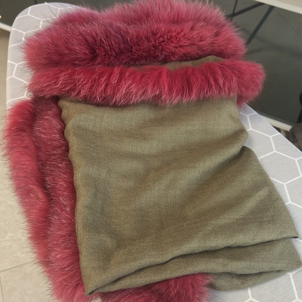 Oversized wool scarf/wrap